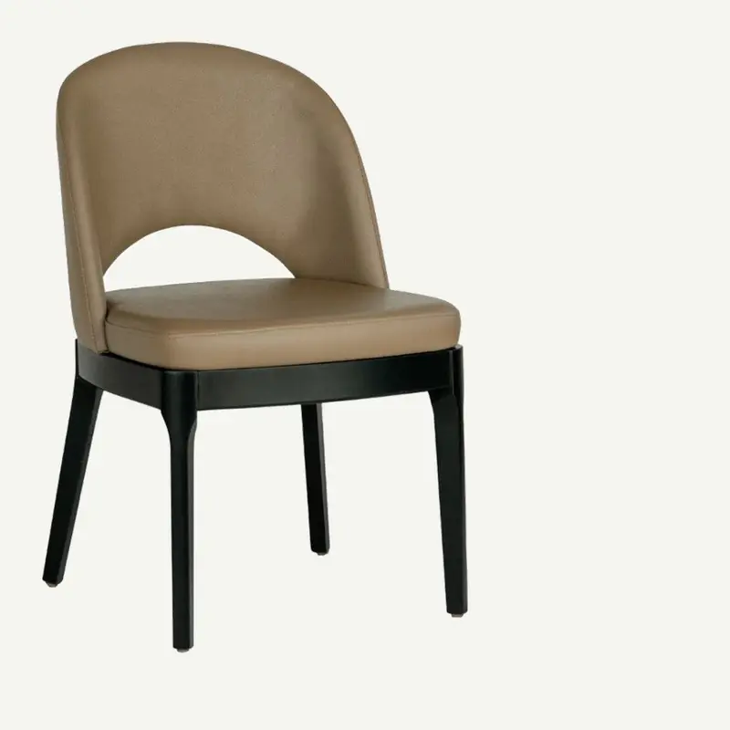 Lily Modern Beechwood Chair in Black Finish- Custom