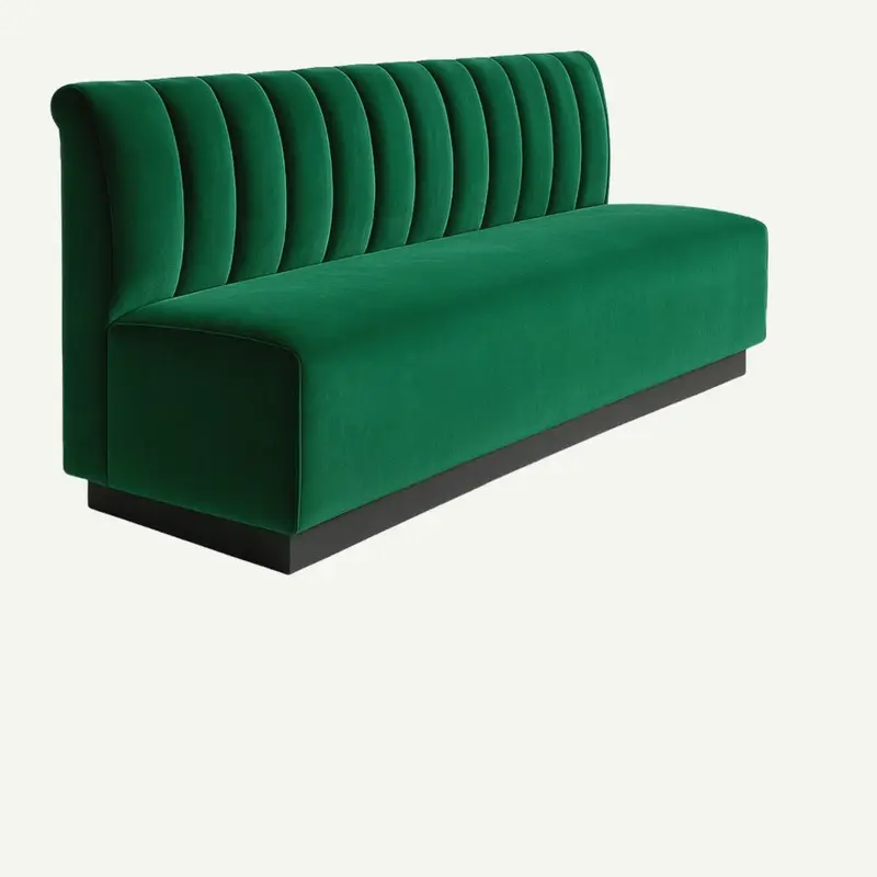 Soho Custom Channel Booth with Lounge Extended Seat