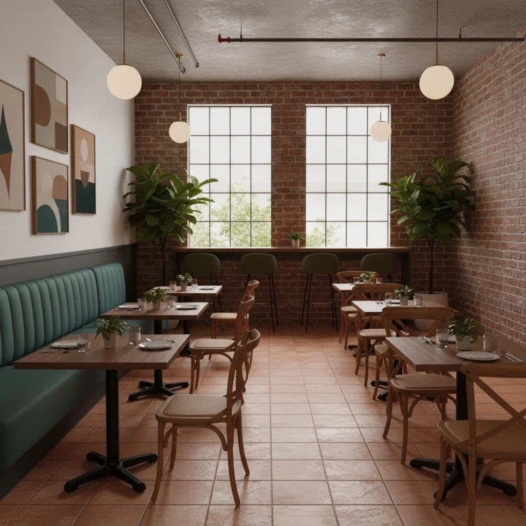 a dining room designed by the studio